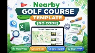 100% practical WordPress application without coding&mdash;a nearby golf course template _ Parti 01