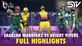 Full Highlights | Sharjah Warriorz vs Desert Vipers | Match 28 | DP World ILT20 | M3Y1J