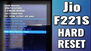 Jio F221s Hard Reset