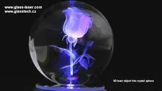 3D laser object into glass sphere 1 HD.wmv
