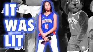 Performing halftime at Detroit Pistons game!