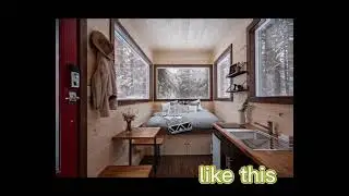 green mobile wooden house
