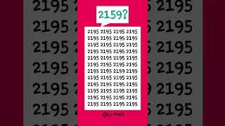 Logically point out the hidden 2159 in 10 seconds! #fyp #fypviral #fypyoutube #iqtest #shorts