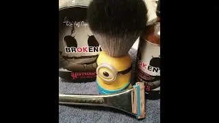 Shave Video # 453 Hoffman's BrOKen Soap/Splash and Schick Type 