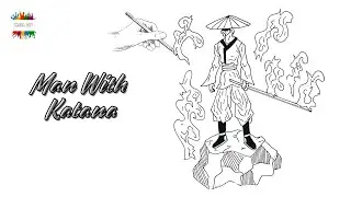 How to Draw Katana Man | Easy Anime Sketch Tutorial (Chainsaw Man)