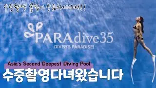 [프따vlog] 파라다이브35 | 수중촬영하러 저도 다녀왔어요! | Freediving Mermaiddiving Gopro underwaterphotography