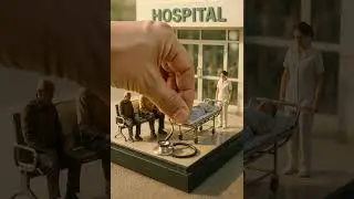 Hospital Diorama Scene #minifigurelife #miniatureart #diorama #hospital #life #storytelling