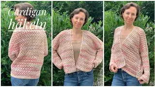 206. Cardigan häkeln/ Кардиган крючком