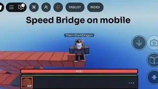 Speed bridge on mobile I game name bridge duel #bridging #roblox #bridgeduels #gaming