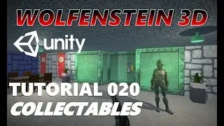 How To Make An FPS WOLFENSTEIN 3D Game Unity Tutorial 020 - COLLECTABLES