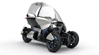 YAMAHA MW vision|雅马哈封闭式电动倒三轮|自平衡怎么骑都不会倒|造型科幻