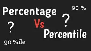 Percentage Vs Percentile || Difference between Percentage and percentile