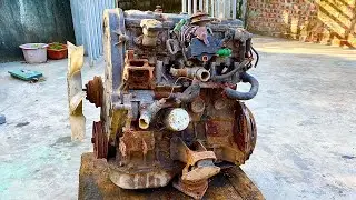 Engine restoration TOYOTA car old camry | Restore and repair of old rusty TOYOTA car engine