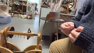 Spinning some yak fiber