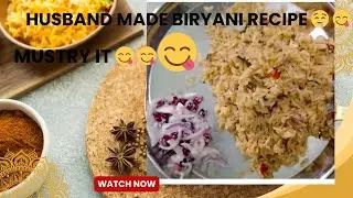 💥Husband made biryani recipe 😋😋 mustry it 👍#biryanilover #videoviral #yummyfood #trending #niyasiya 