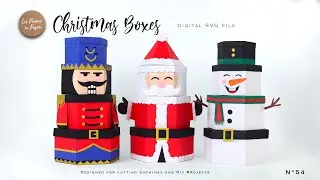 SVG PROJECT CHRISTMAS BOXES | ASSEMBLY TUTORIAL |  LPP | N54