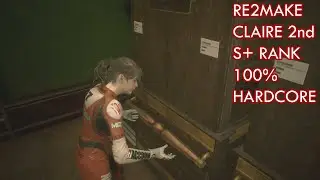 RE2 Remake - Claire Hardcore S+ 2nd Run (All Collectibles & Mr. Raccoon Locations)