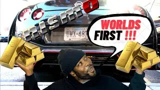 NISMO GTR WITH WORLDS FIRST GOLD EXHAUST!!!!!!