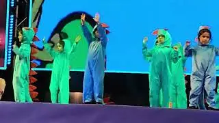 Dinosaur dance by Vviha at the school's annual day