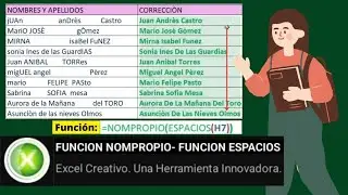 FUNCION NOMPROPIO- FUNCION ESPACIOS