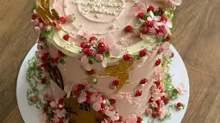 Decorate my viral fairy cake with me🧚&zwj;♀️✨🌸🥀🌱💕 