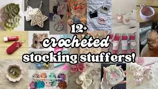 crochet stocking stuffer ideas! quick last-minute gifts + free patterns (VLOGMAS DAY 1)