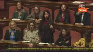 Bagarre in Senato per le parole di Maiorino (M5s) a Meloni: «Gaza? Lei è la cheerleader di Trump»