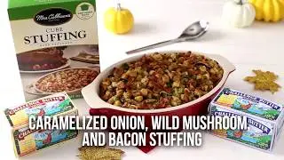 Caramelized Onion, Wild Mushroom, and Bacon Stuffing