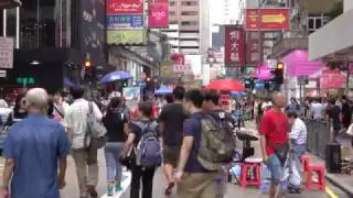 香港旺角西洋菜南街行人專用區 Pedestrian Street at Sai Yeung Choi Street South, Mong Kok, Hong Kong