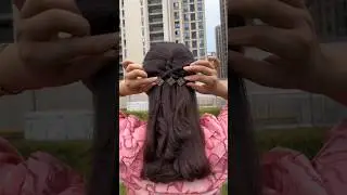 Elegant Half-Up Butterfly Bow Hairstyle Tutorial | Soft Girl Aesthetic Going Global!