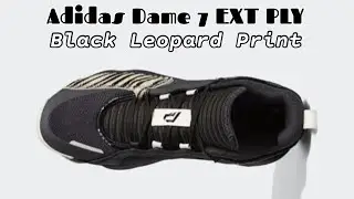 Adidas Dame 7 EXT PLY Black Leopard Print