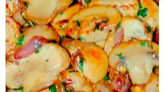 Protein rich garlic mushroom snacks #how to make garlic mushroom #starter snacks #mushroom 