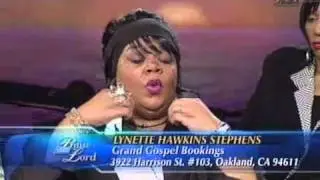 Lynette Hawkins Stephens on TBN 8 24 10 Life of Walter Hawkins Part 2 of 2