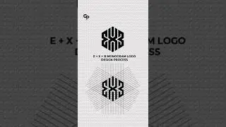 Monogram Logo Design Process For E + X + B in Adobe Illustrator | Illustrator Tutorial #logodesign