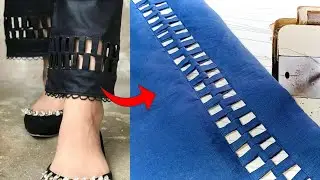 Trendy and very stylish capri design | beautiful trouser design | poncha design with dori