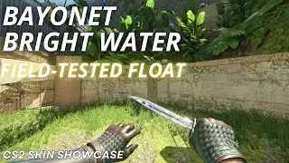 Bayonet Bright Water (Field-Tested) | CS2 Skin Showcase with NEW Animation