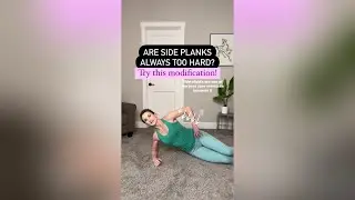 Side Planks Too Hard? Easy Side Plank Modification for Core Training