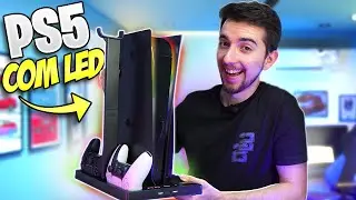 Coloquei LED RGB e uma BASE DE REFRIGERAÇÃO no PLAYSTATION 5!