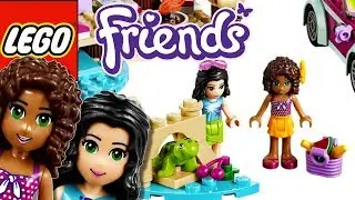 LEGO FRIENDS Playset Unboxing and Speed Build - Friends 4 Life Fun Adventure with boat at beach P2