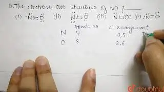 The electron dot structure of NO is _________.