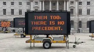 BRUNO LATOUR REDUCE SPEED NOW!, Somerset House, London, 2019