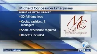 Workers Wanted: Detroit Metro Airport's concession service has job openings