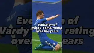Jamie Vardy FIFA card Evolution (2013 to 2023) #shorts #vardy #premierleague #Leicester #fifa23#fc24