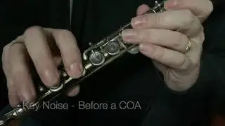 Flute COA - key noise before and after