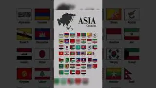 Asian Countries flag with their original Names @dmfacts81