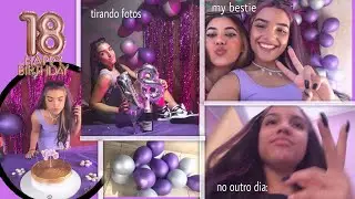 Minha festa de 18 anos~vlog~🥂🔞/ my 18th bday (euphoria vibes)