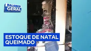 Incêndio criminoso destrói loja de roupas em Guarulhos, na Grande São Paulo