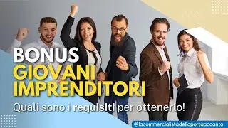 Bonus giovani imprenditori 