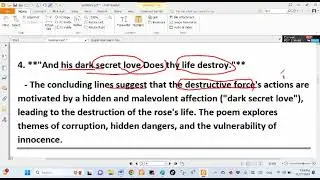 قسم اللغة الانكليزية = المرحلة الاولى = الادب = قصيدة الزهرة المريضة o rose