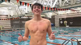 Lucas Porta NYSPHAA (state) cut and school record by .8 in the 50 SCY free 21.61